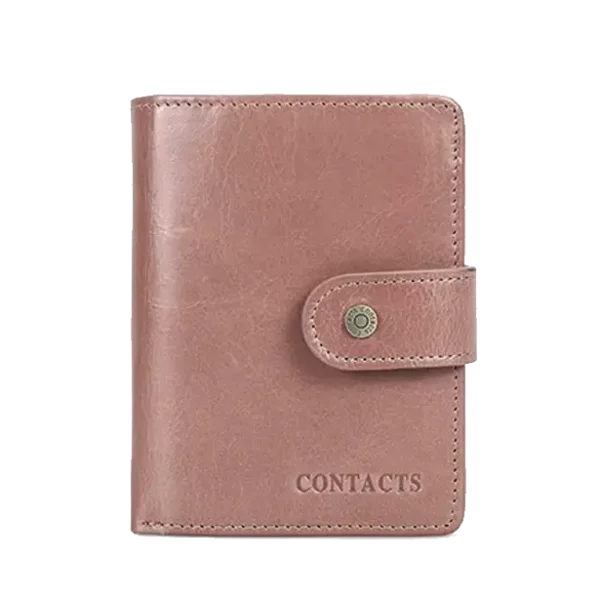 Portefeuille Rose Pastel Deux Volets RFID