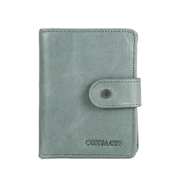 Portefeuille Vert Pastel Deux Volets RFID
