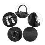 Sac Antivol Cuir Véritable Noir - Alicia