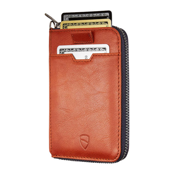 Porte-Cartes RFID Cuir Véritable Cognac – Nothing Hill