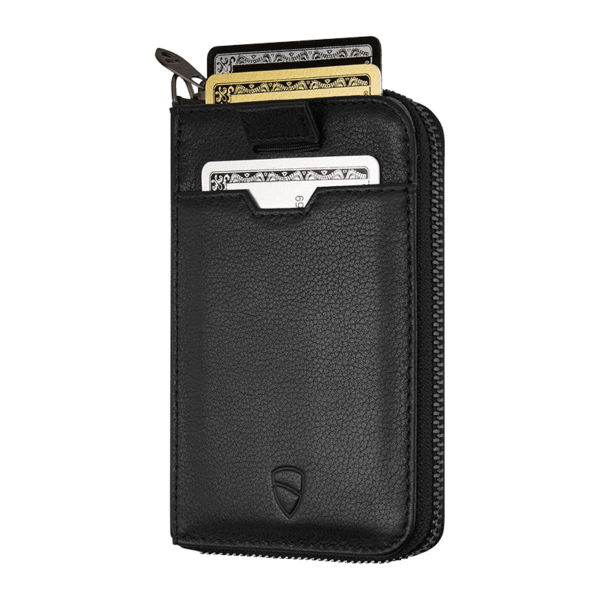 Porte-Cartes RFID Cuir Véritable Noir - Nothing Hill