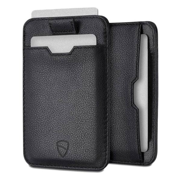 Porte-Cartes RFID Minimaliste Cuir Noir - CHELSEA