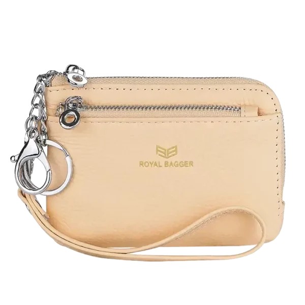 Petit Portefeuille RFID Femme Bracelet Abricot MARITZA