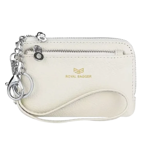Petit Portefeuille RFID Femme Bracelet Blanc MARITZA
