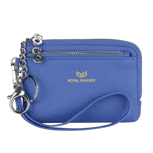 Petit Portefeuille RFID Femme Bracelet Bleu MARITZA