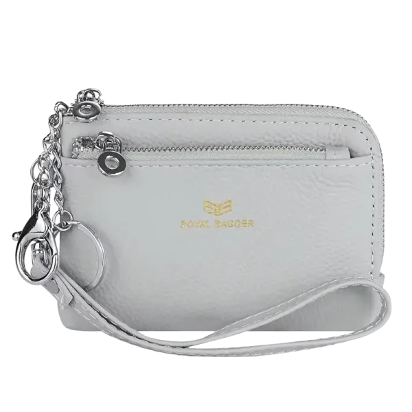 Petit Portefeuille RFID Femme Bracelet Gris MARITZA