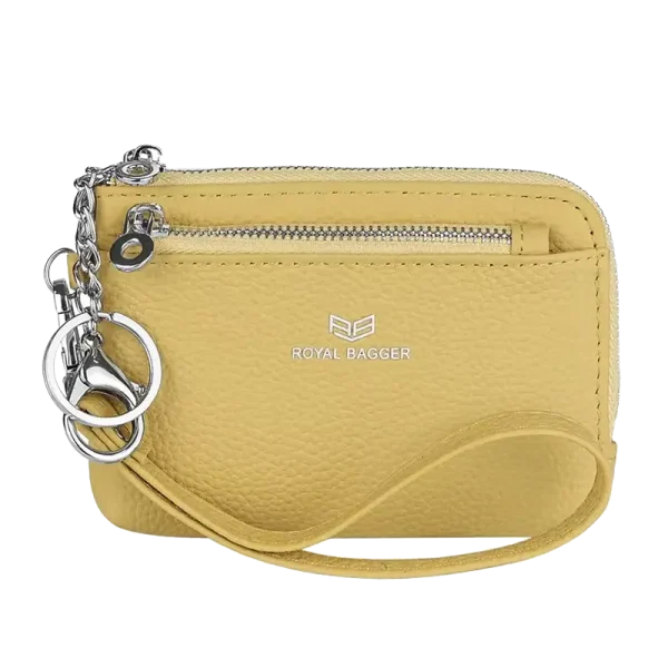 Petit Portefeuille RFID Femme Bracelet Jaune MARITZA