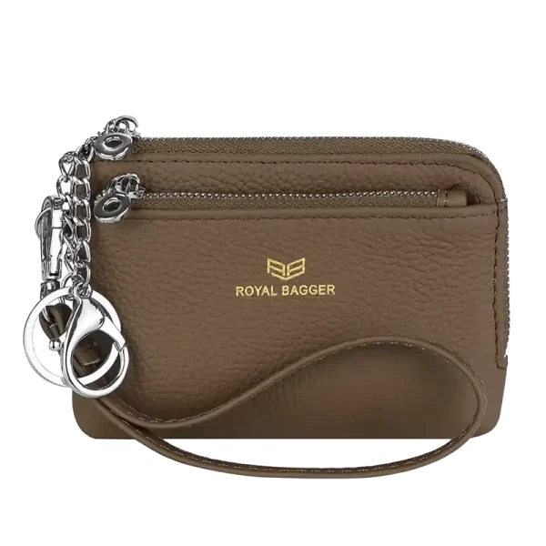 Petit Portefeuille RFID Femme Bracelet Marron MARITZA
