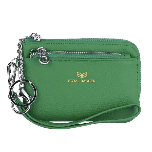 Petit Portefeuille RFID Femme Bracelet Vert MARITZA