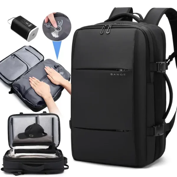 Sac de voyage BANGE CAMEO antivol extensible noir, pour ordinateur 17 pouces